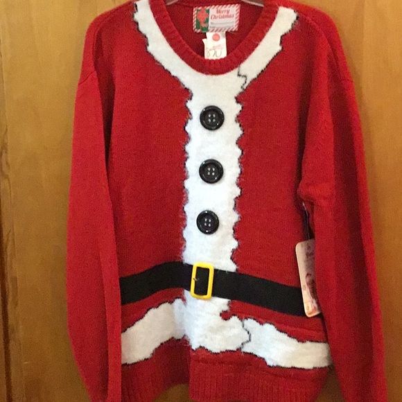 santa suit sweater